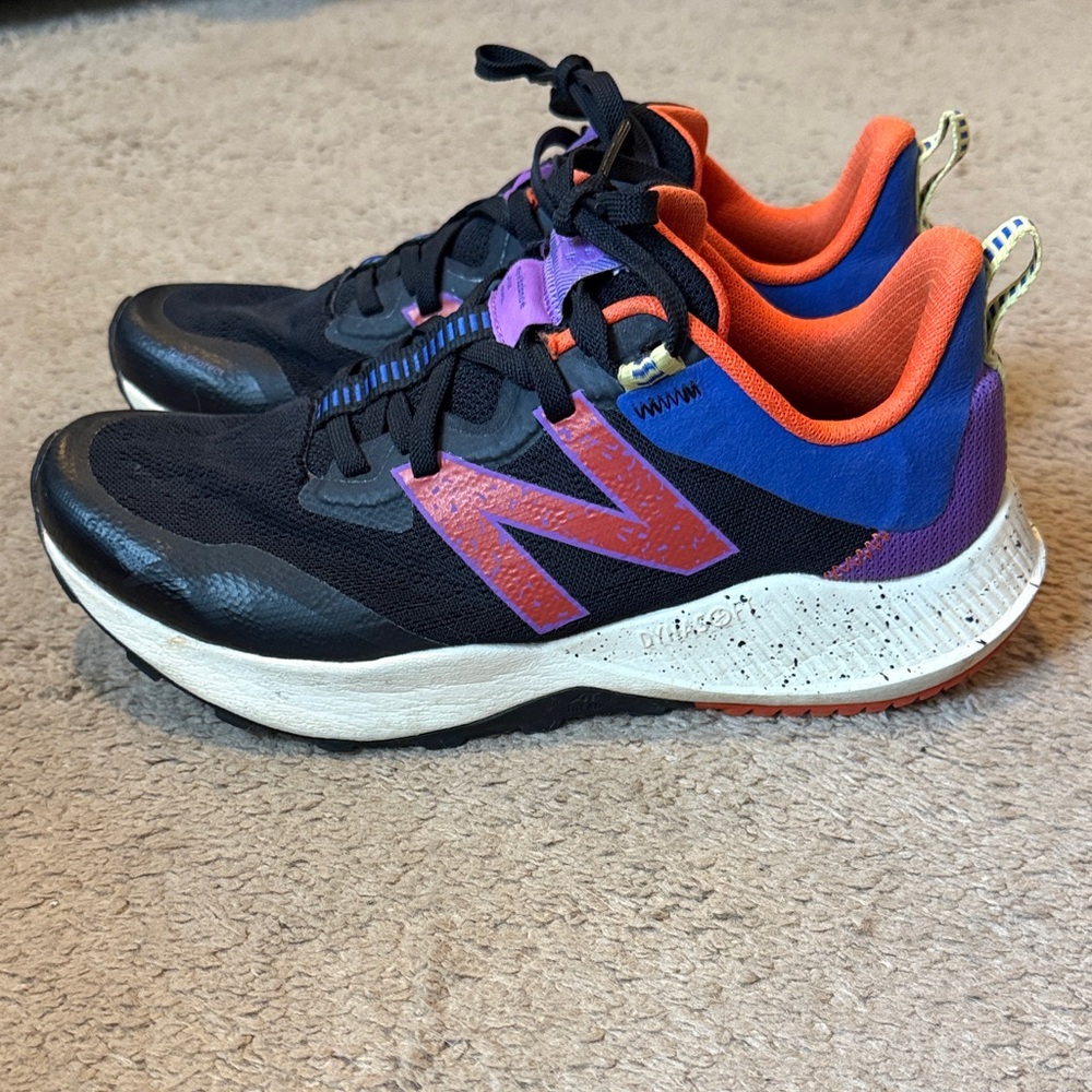 New Balance Black Sneakers with Purple and Orange Accents - Picture 4 of 4